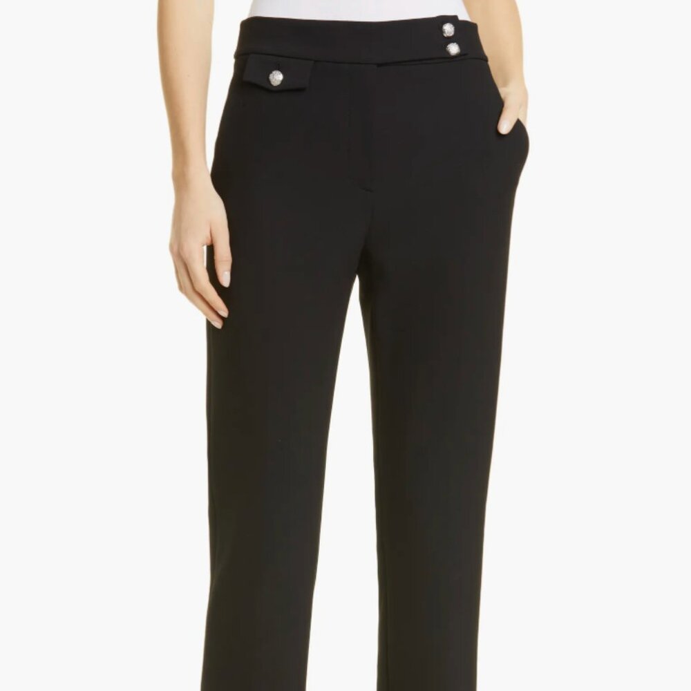 Veronica Beard Renzo Crop Cotton Blend Trousers